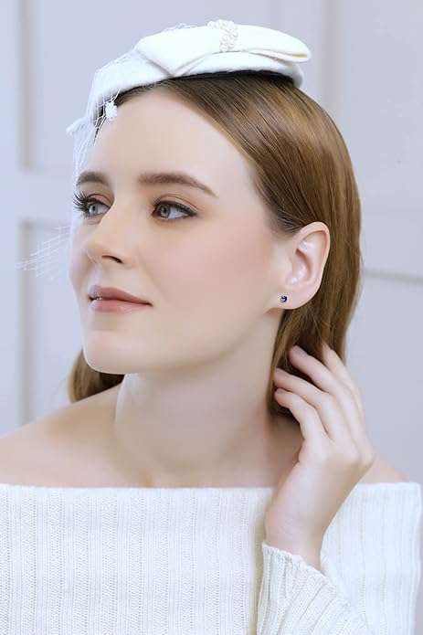 Klassische Saphir-Ohrstecker | Weißgold