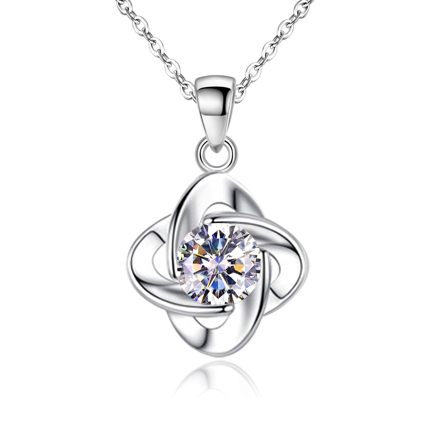 Seren Klee Schleife Set | Weißgold