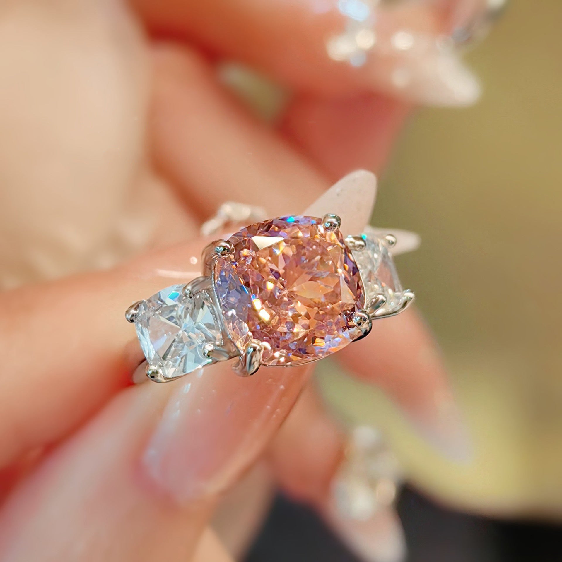 Adeline Rosetta Set | Weißgold