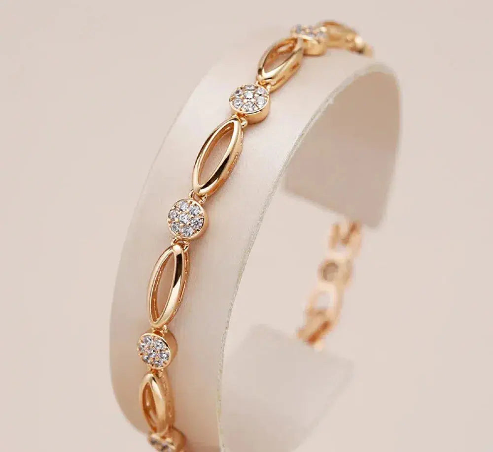 Goldenes Zirkonia-Armband