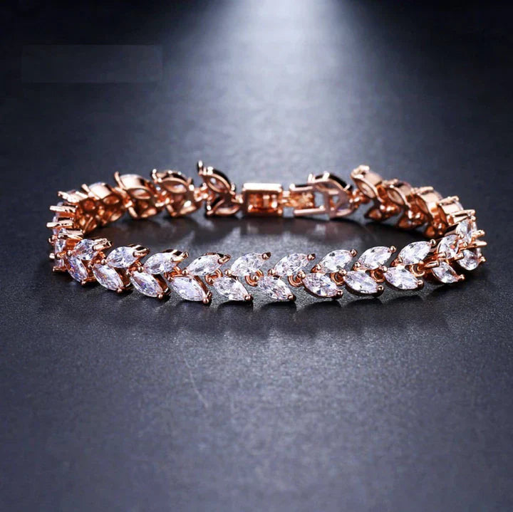 Nemorina Foliora Armband | Weißgold