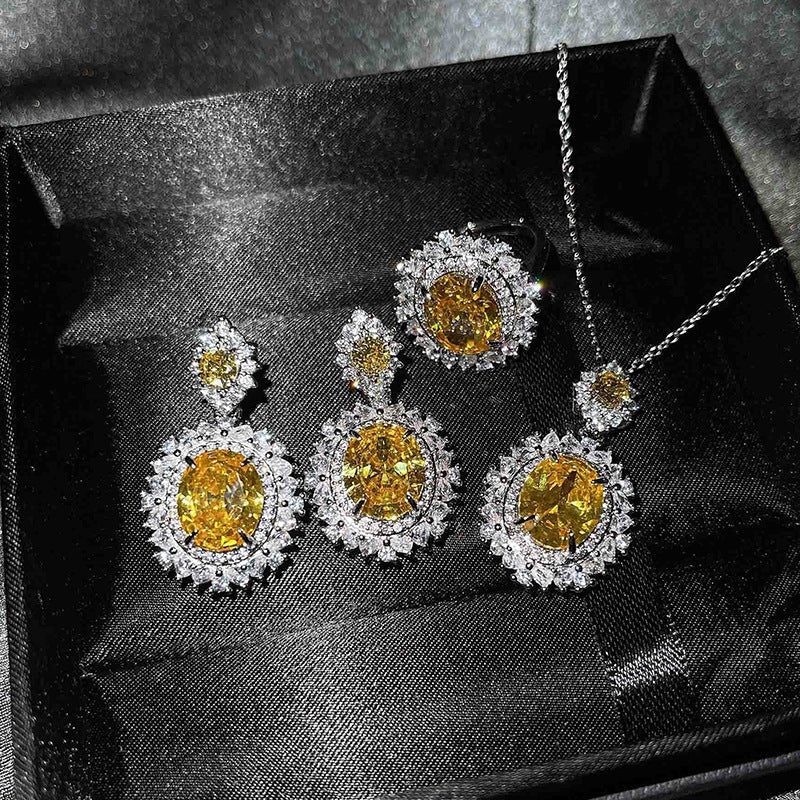 Vespera Aetherin Set Gelb | Weißgold